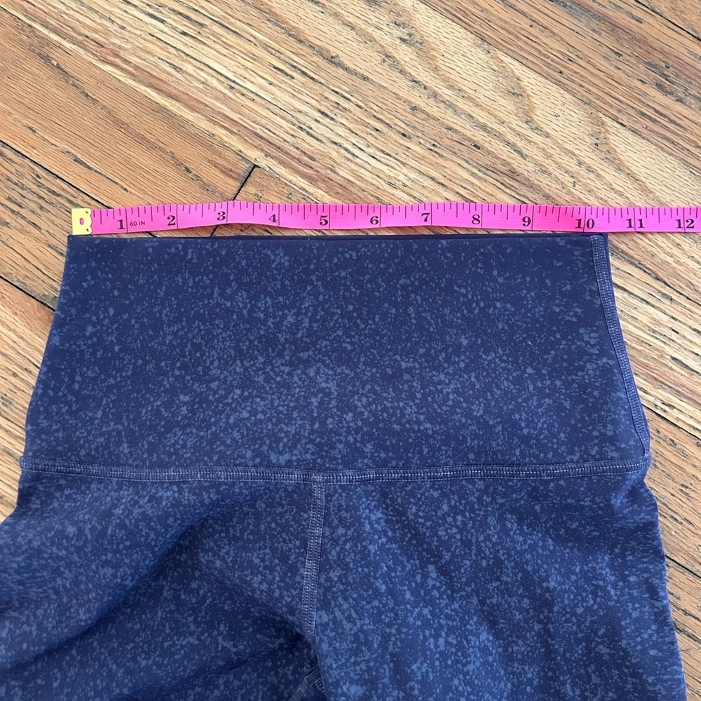 Lululemon Wunder Under High-Rise Crop 21" *Spray Full-On Indigo Spray Cadet Blue - Picture 4 of 7